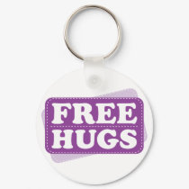 Free Hugs - Purple keychains