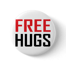 free hugs shirts pinback button
