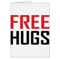 free hugs shirts greeting card