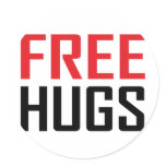 free hugs shirts stickers