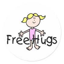 Free Hugs Stickers