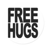 Free Hugs stickers