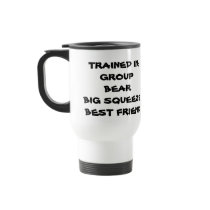 FREE HUGS TRAINER, TRAINED IN:GROUPBEAR BIG SQU... mugs