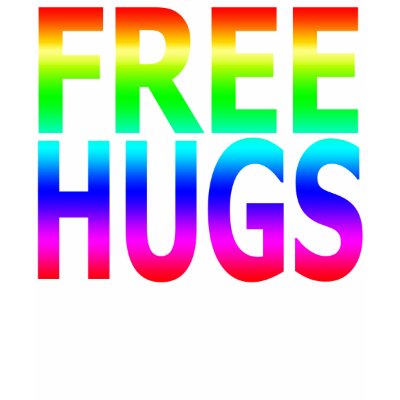 FREE HUGS Women's Rainbow Tank Top by ajayshay