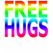 FREE HUGS Women's Rainbow Tank Top t-shirts