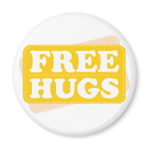 Free Hugs - Yellow Magnets