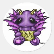 Free Hugz- Whimsy Kawaii Sticker