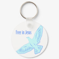 Free in Jesus keychains by Pazzoom Free in Jesus keychains