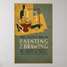 Free Instruction In Painting & Drawing Print