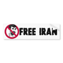 Free Iran - Ahmadinejad bumper stickers