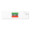 FREE IRAN bumper stickers