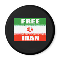 FREE IRAN Flag magnets