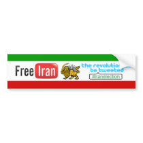 Free Iran: #iranelection Revolution Bumper Sticker bumper stickers