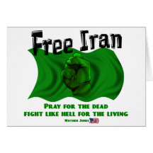 Free Iran, #IranElections Political Elections 2009 Greeting Card