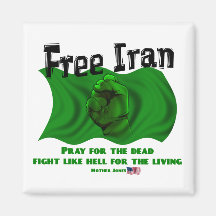 Free Iran, #IranElections Political Elections 2009 Magnets