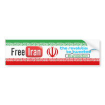 Free Iran - Revolution Tweeted Bumper Sticker bumper stickers