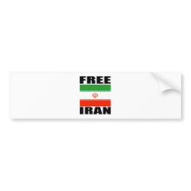 Free Iran T-shirt bumper stickers