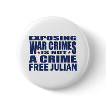 Free Julian Assange - WikiLeaks Buttons