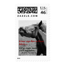 Free Kiss Funny Horse postage