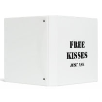 FREE KISSES Just Ask Vinyl Binder