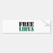 Free Libya Bumper Stickers