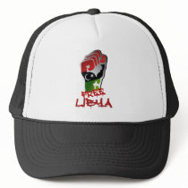 Free Libya Resistance Raised fist - Libya Freedom Hat
