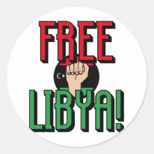 FREE LIBYA ROUND STICKERS
