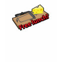 Free lunch mousetraps T-shirt. by psychostudio Free lunch mousetraps T-shirt.