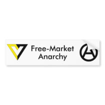 Free-Market Anarchy Bumper Sticker bumper stickers