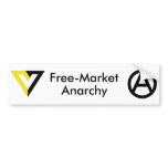 Free-Market Anarchy Bumper Sticker bumper stickers