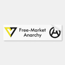 Free-Market Anarchy Bumper Sticker