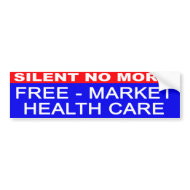 Free-Market Health Care bumper sticker bumpersticker