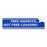 Free Markets bumper stickers