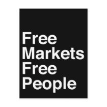 Free Markets Free People Postcards