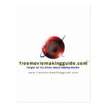 free movie making guide.com Logo Postcard
