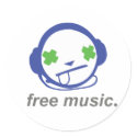 free music, free jammie stickers
