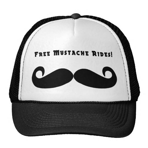 Free Mustache Rides Hat Zazzle
