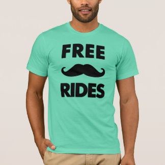 free mustache rides t shirt