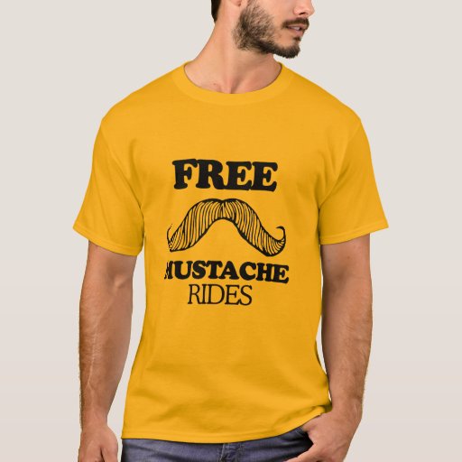 free mustache rides shirt