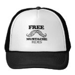 FREE MUSTACHE RIDES TRUCKER HATS