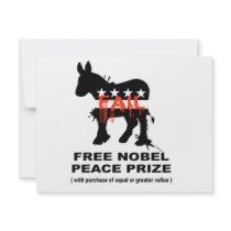 Free Nobel Peace Prize with purchase of equal valu invitations