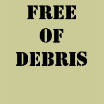 Free of Debris Ladies Tank Top t-shirts