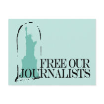 Free our journalists postcards