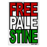 Free Palestine Block Greeting Cards