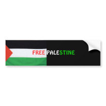 FREE PALESTINE Bumper Sticker bumper stickers by ImanUK FREE PALESTINE Bumper Sticker bumper stickers