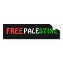 FREE PALESTINE Bumper Sticker bumper stickers by ImanUK FREE PALESTINE Bumper Sticker bumper stickers