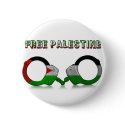 Free Palestine Handcuffs buttons