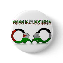 Free Palestine Handcuffs buttons