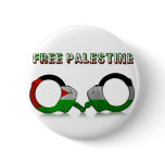Free Palestine Handcuffs buttons