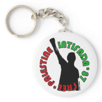 Free Palestine Intifada Key Chain
